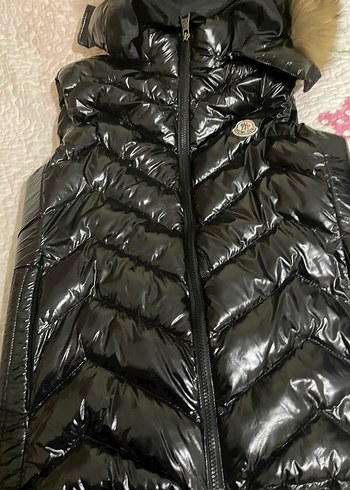 Siyah Kürklü Kadın Şişme Yelek - Görsel 5