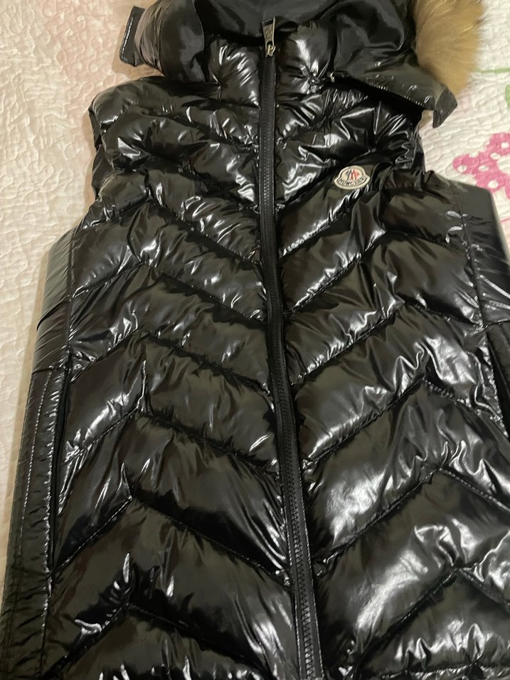 Siyah Kürklü Kadın Şişme Yelek - Görsel 5