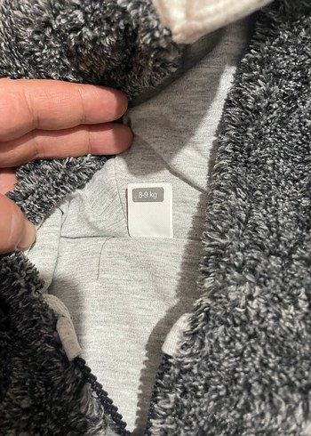 Gri Erkek Bebek Peluş Tulum - Görsel 4