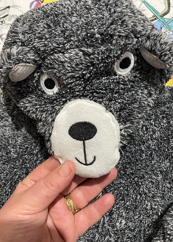 Gri Erkek Bebek Peluş Tulum - Görsel 2