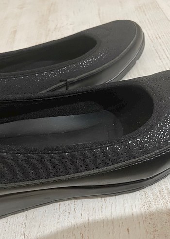 Siyah Dolgu Topuklu Kadın Babet - Görsel 5