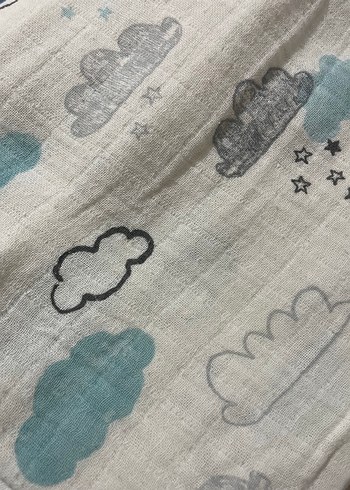 Gri Keten Çocuk Battaniyesi - Görsel 5