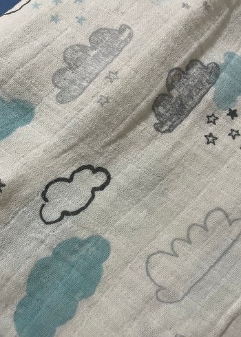 Gri Keten Çocuk Battaniyesi - Görsel 4