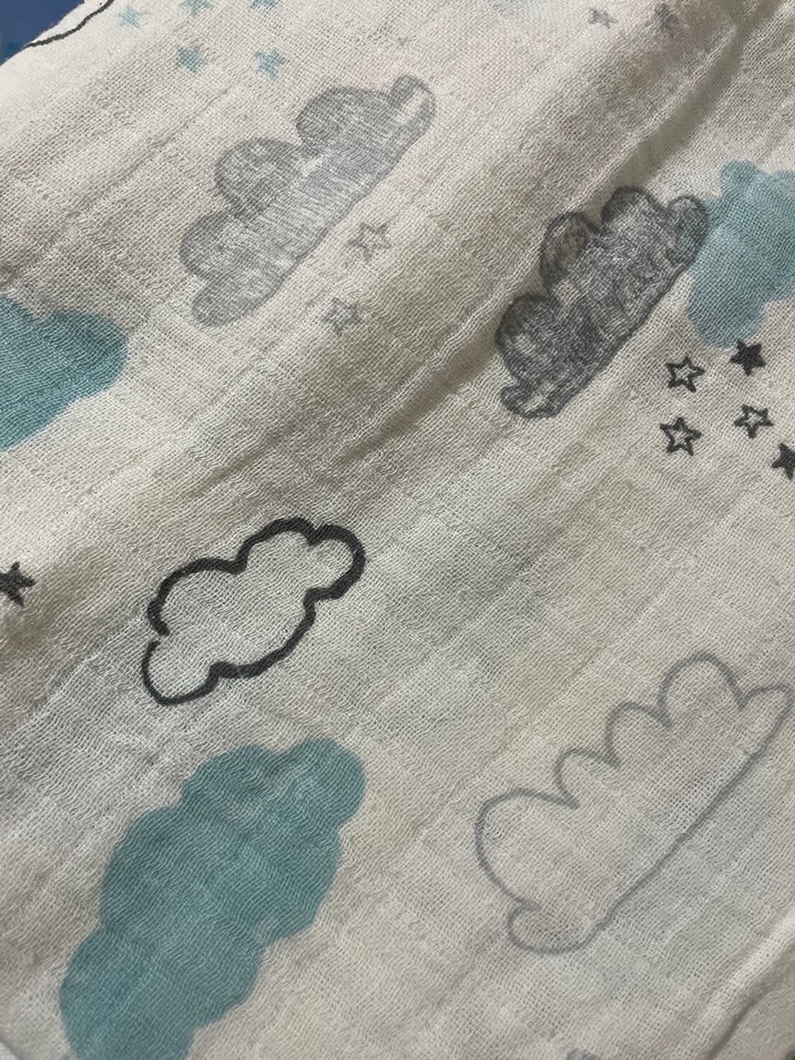 Gri Keten Çocuk Battaniyesi - Görsel 4