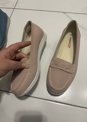 Bej Dolgu Topuklu Kadın Günlük Ayakkabı - Görsel 2