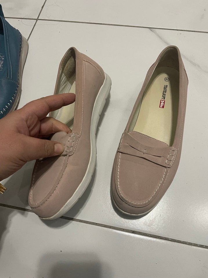 Bej Dolgu Topuklu Kadın Günlük Ayakkabı - Görsel 2