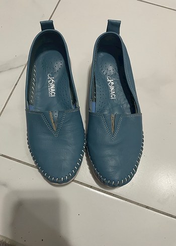 Mavi Kadın Dolgu Topuklu Günlük Babet - Görsel 2