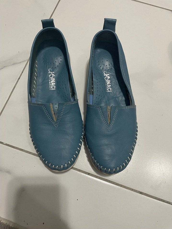 Mavi Kadın Dolgu Topuklu Günlük Babet - Görsel 2