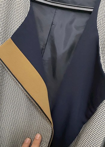 Gri Uzun Salaş Kadın Kaban - Görsel 5