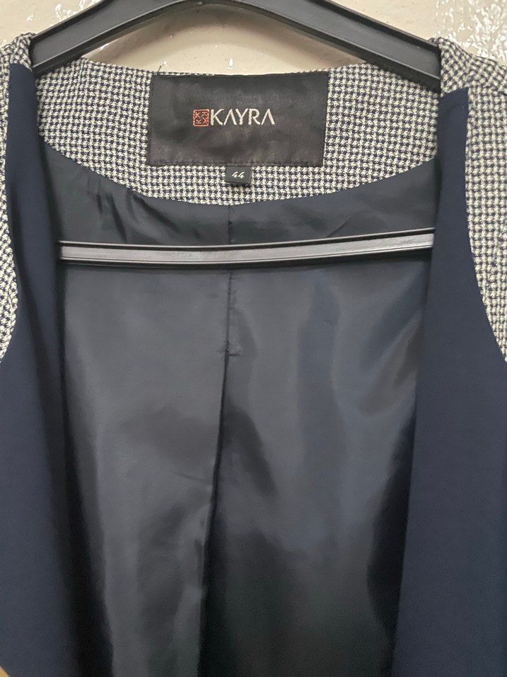 Gri Uzun Salaş Kadın Kaban - Görsel 4