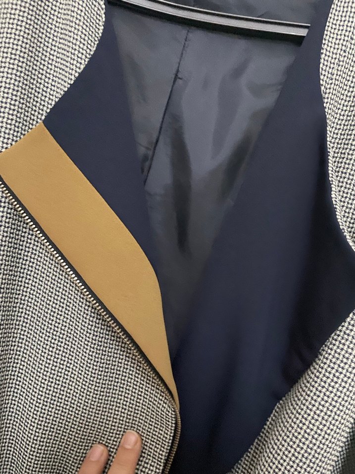 Gri Uzun Salaş Kadın Kaban - Görsel 5