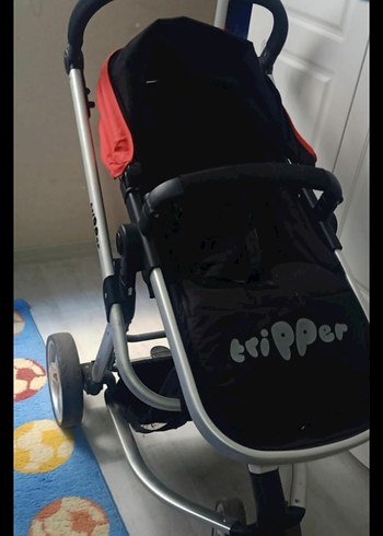 Kırmızı Bebek Arabası - Görsel 3