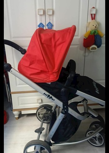 Kırmızı Bebek Arabası - Görsel 5