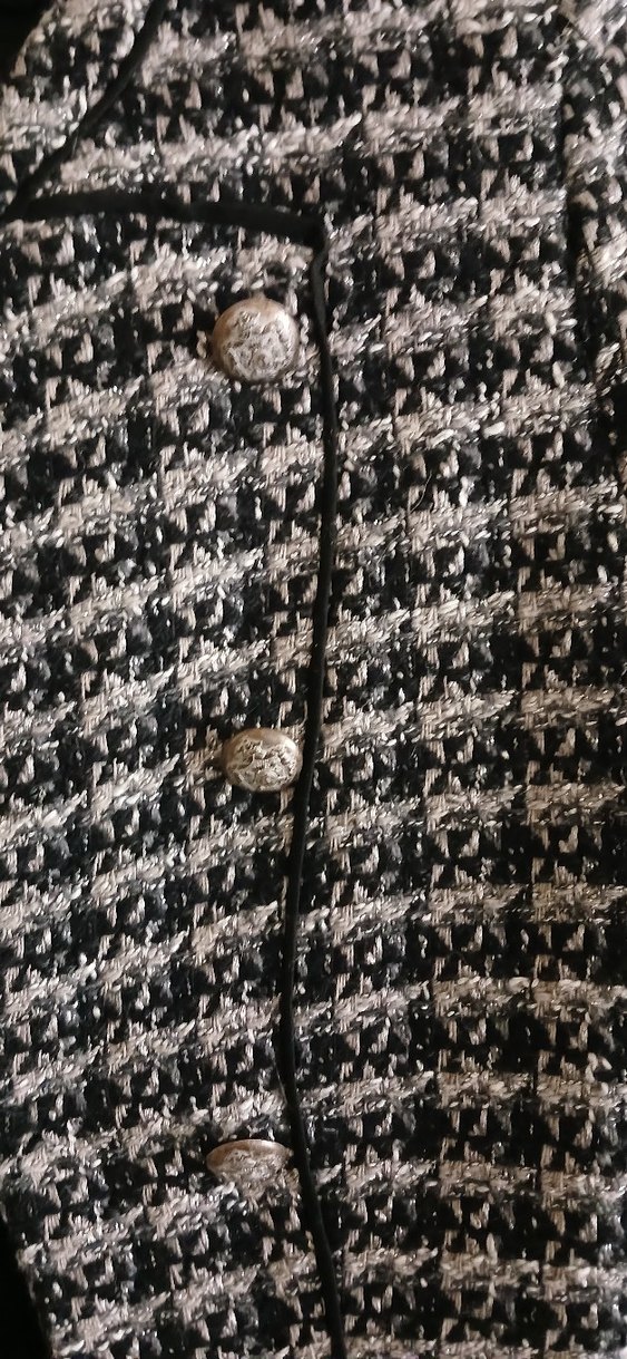 Düğmeli, Midi Uzunlukta Gri Kadın kışlık Ceket - Görsel 3