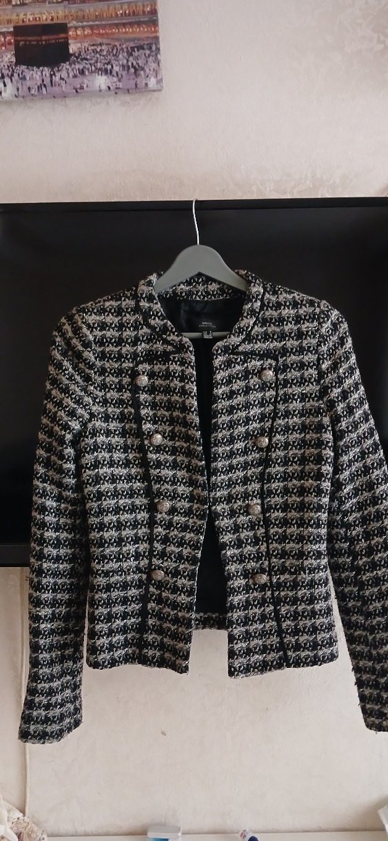 Düğmeli, Midi Uzunlukta Gri Kadın kışlık Ceket - Görsel 4