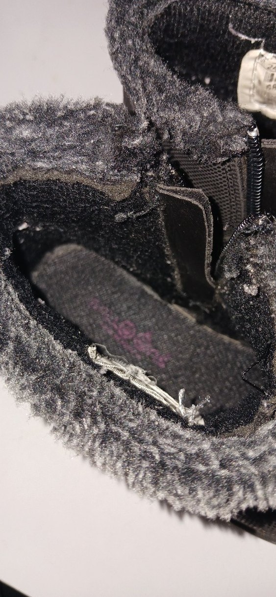 Kız Çocuk Gri Yılan Desenli Kürklü Bot - Görsel 4