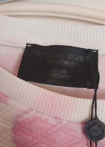 l Beden bayan Pembe fakir Kol Sweatshirt