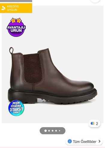 Kahverengi Deri Kadın Botlar, Tokalı, Topuklu - Görsel 6