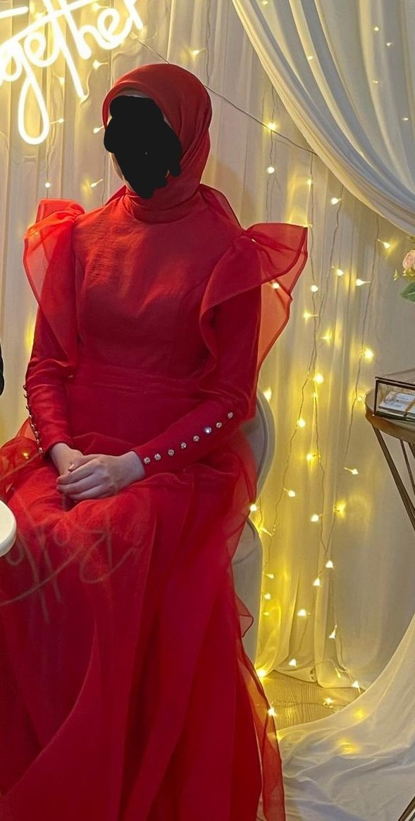 Kırmızı abiye - Görsel 2