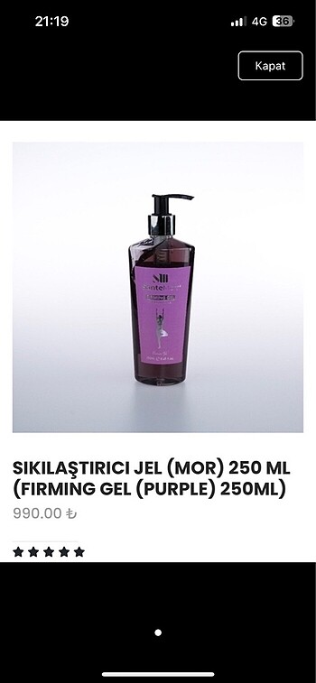Sıkılaştırıcı Jel