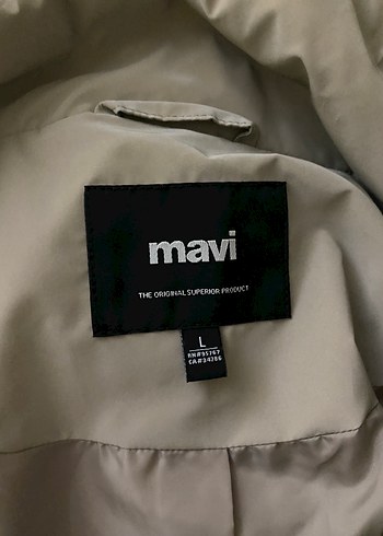 Mavi Kadın Bej Şişme Kısa Mont