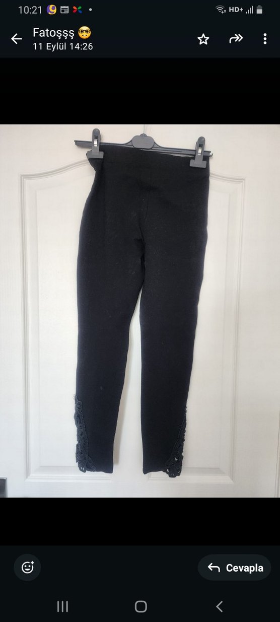 Siyah  Kadın Tayt Koton Marka - Görsel 2