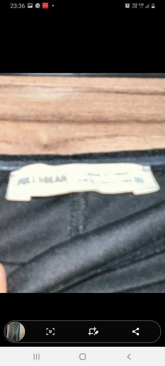 PULL&BEAR Siyah STRAPLEZ ELBISE - Görsel 4