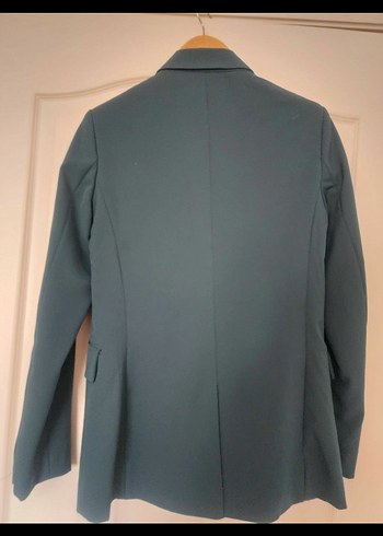 Stradivarius Stradivarius Zümrüt yesili Kadın Midi Blazer Ceket