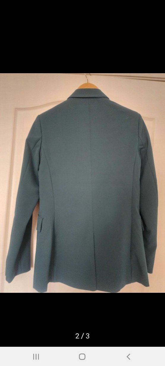 Stradivarius Zümrüt yesili Kadın Midi Blazer Ceket - Görsel 2