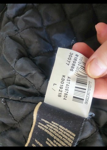 l Beden gri Renk Kürklü Gri Denim Ceket