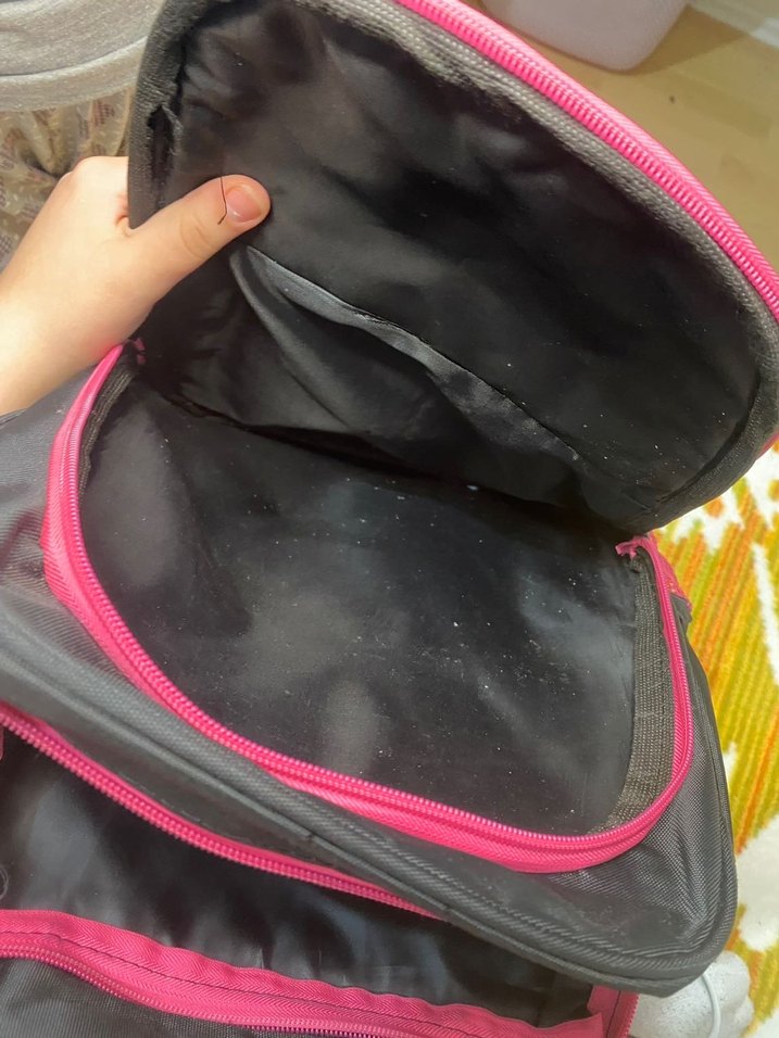 Kızlar için renkli pembe okul çantası - Görsel 4