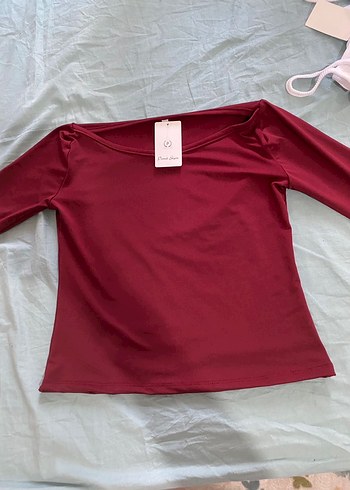 Bordo Drapeli Straplez - Görsel 3