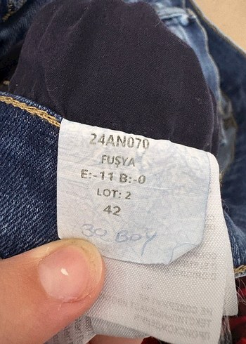 Kadın Mavi Denim Normal Paça Kot Pantolon - Görsel 4