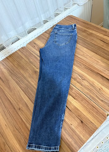 Kadın Mavi Denim Normal Paça Kot Pantolon - Görsel 3