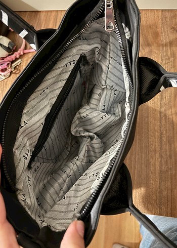 Sokak Stili Siyah Baskılı Kadın Çanta - Görsel 2