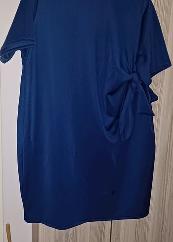 Lacivert Kısa Kollu Hamile Tunik - Görsel 3