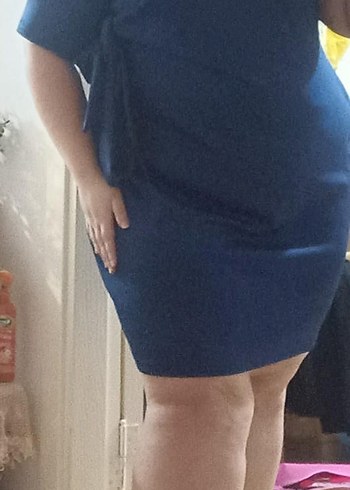 Lacivert Kısa Kollu Hamile Tunik - Görsel 4