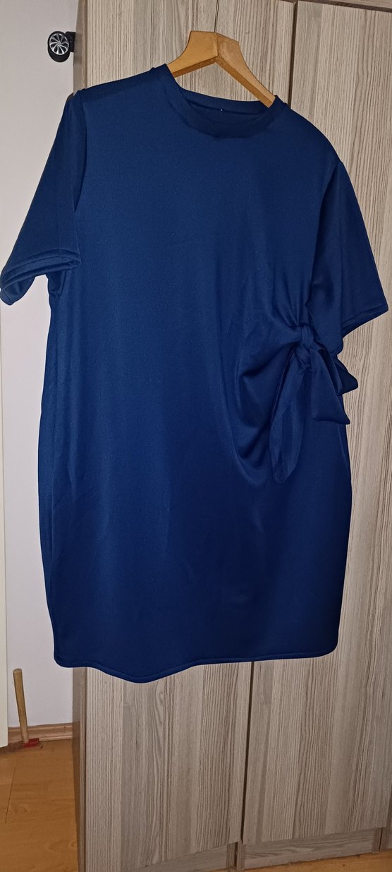 Lacivert Kısa Kollu Hamile Tunik - Görsel 3