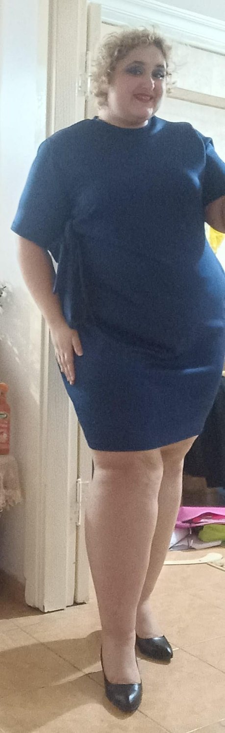 Lacivert Kısa Kollu Hamile Tunik - Görsel 4