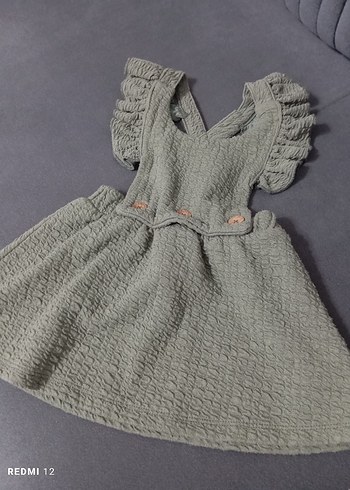 LC Waikiki Kız Çocuk yeşil Fırfırlı Elbise