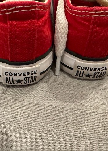 Çocuk Kırmızı Converse Spor Ayakkabı - Görsel 3