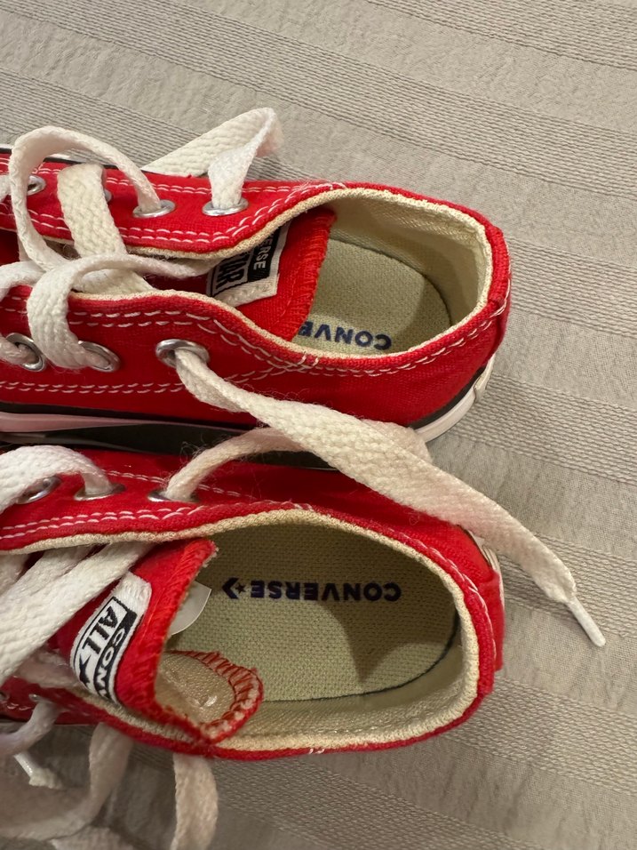 Çocuk Kırmızı Converse Spor Ayakkabı - Görsel 2