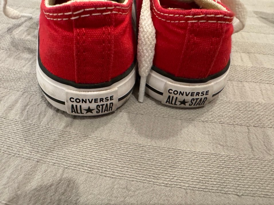 Çocuk Kırmızı Converse Spor Ayakkabı - Görsel 3