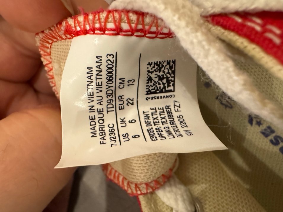 Çocuk Kırmızı Converse Spor Ayakkabı - Görsel 4