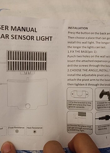 Güneş enerjili LED lamba 3 fonksiyonlu - Görsel 9
