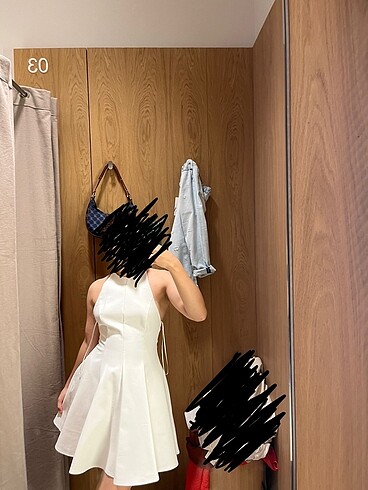 Zara beyaz elbise