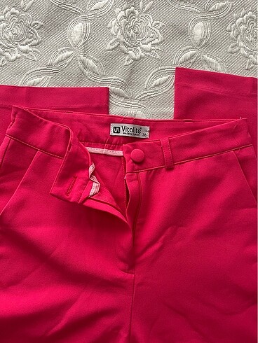 Pembe kumaş pantolon