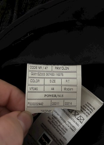 Pierre Cardin Pierre Cardin Düz Siyah Erkek Kumaş Pantolon