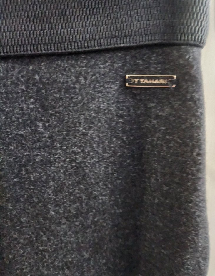 Gri diz boyu Kalem Etek - Görsel 2