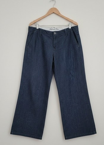 Kadın  bol paça  büyük  beden  Kot Pantolon. 44 beden - Görsel 3